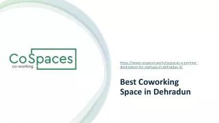 Best Coworking Space in Dehradun