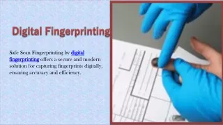 Digital fingerprinting