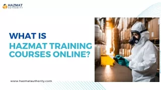 what is hazmat training courses online