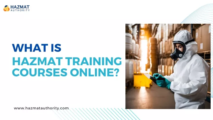 what is hazmat training courses online