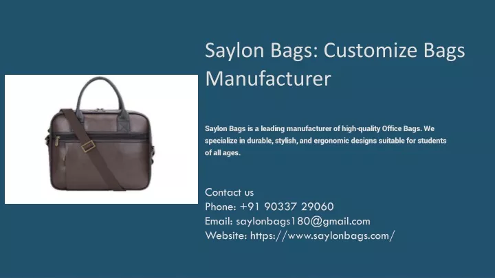 saylon bags customize bags manufacturer