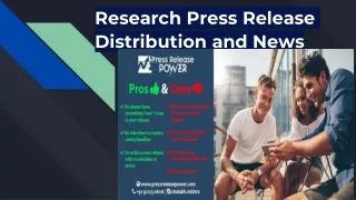 research press release distribution and news