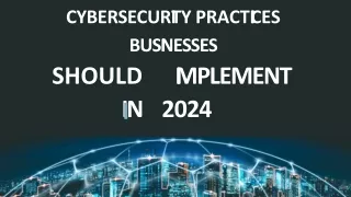 Cybersecurity Practices Businesses Should Implement in 2024