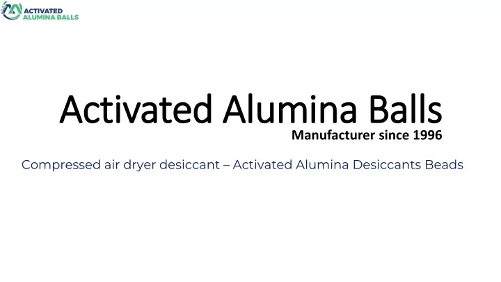 activated alumina balls