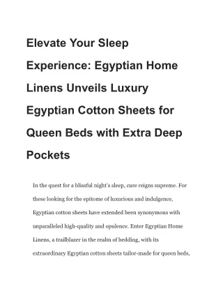 Deep Pocket Queen Fitted Sheets