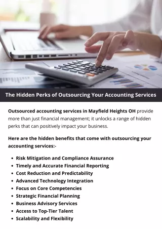 The Hidden Perks of Outsourcing Your Accounting Services