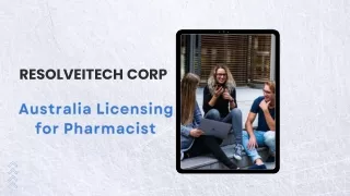 Australia Licensing for Pharmacist