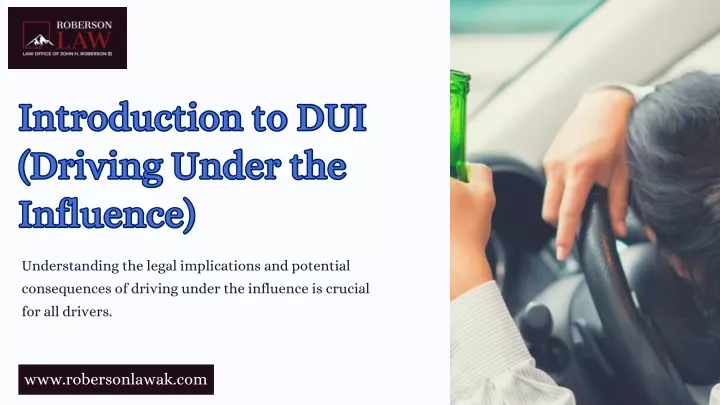 introduction to dui driving under the influence