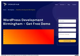 WordPress Development Birmingham | CrowlerHub
