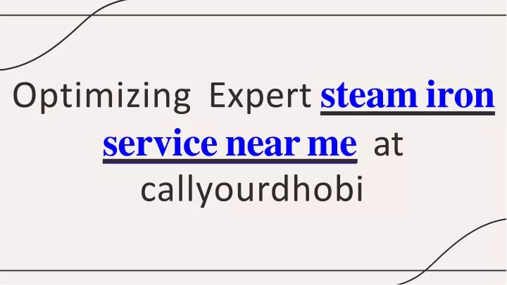 optimizing expert steam iron