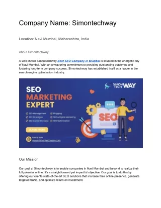 seo company in navi mumbai