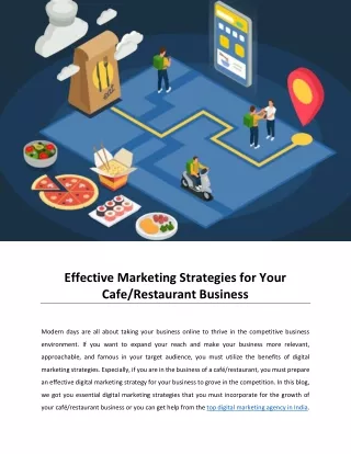 Effective Marketing Strategies for Your Cafe or Restaurant Business