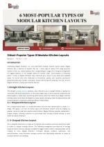 6 Most-Popular Types Of Modular Kitchen Layouts - slide 1