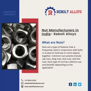 Stainless steel fastener manufacturers in mumbai | Rebolt Alloys