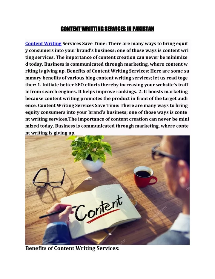 content writting services in pakistan content