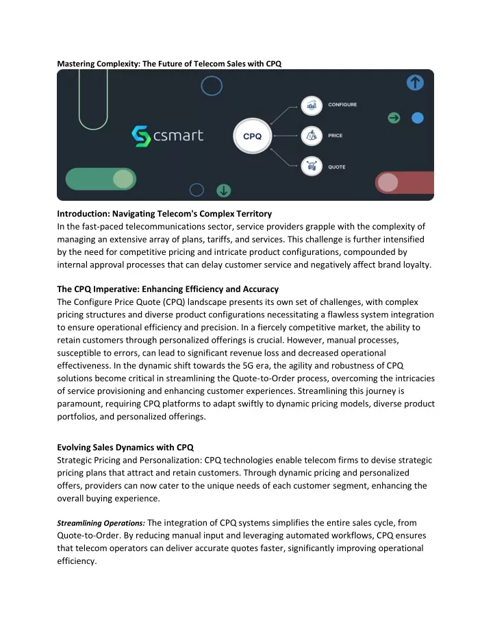 mastering complexity the future of telecom sales