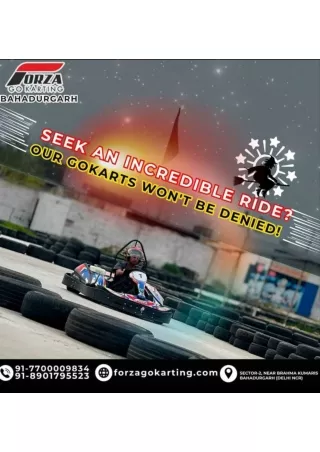 Seek an incredible ride? our Go karts won't be denied!