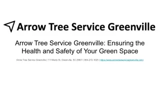 Arrow Tree Service Greenville