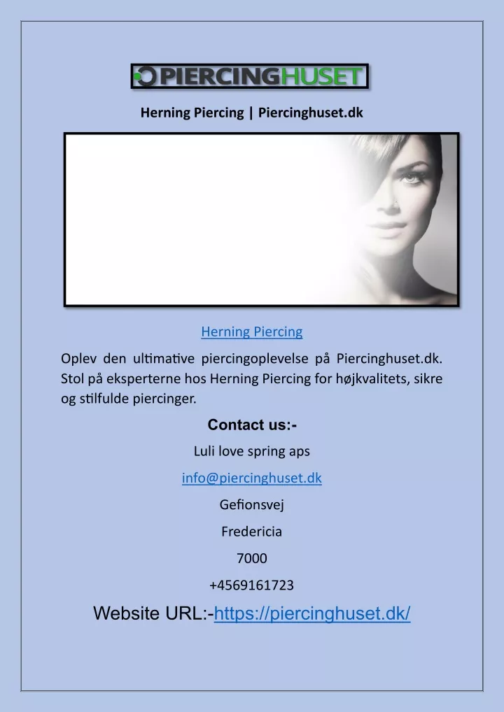 herning piercing piercinghuset dk