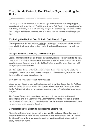 the ultimate guide to dab electric rigs unveiling