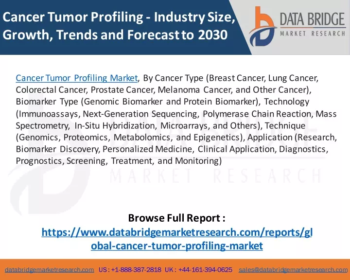 cancer tumor profiling industry size growth