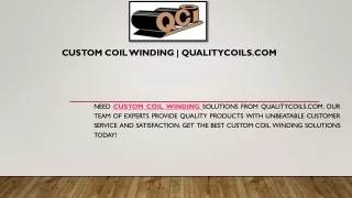 Toroidal Power Coil | Qualitycoils.com