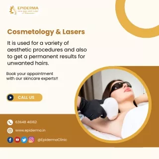 Cosmetology & Lasers​ | Best Skin Clinic in Jayanagar | Epiderma Clinic