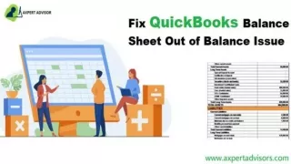 How to Resolve Balance Sheet Out of Balance Error in QuickBooks