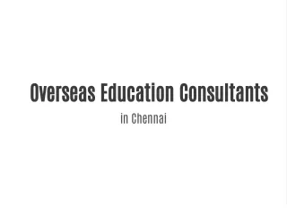 Why Education Consultants?