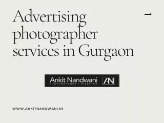 Advertising photographer services in Gurgaon