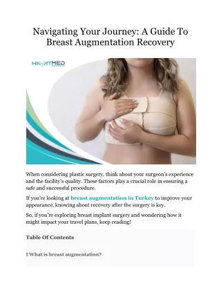 Navigating Your Journey_ A Guide To Breast Augmentation Recovery