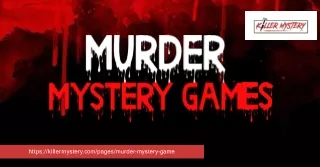 Killer Mystery: Unravel the Intrigue