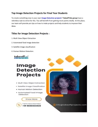 top image detection projects for final year
