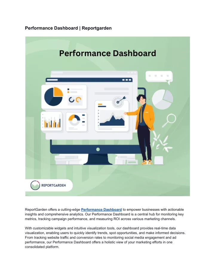 performance dashboard reportgarden