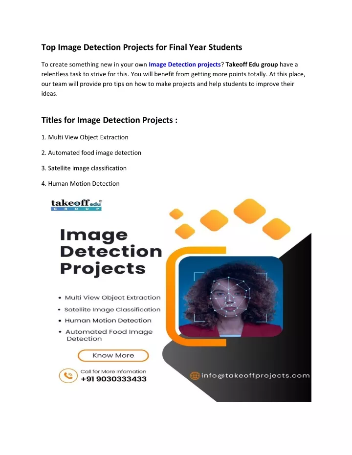 top image detection projects for final year