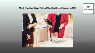 Most Effective Ways To Find The Best Event Spaces In NYC