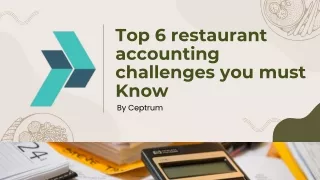 Top 6 restaurant accounting challenges you must Know