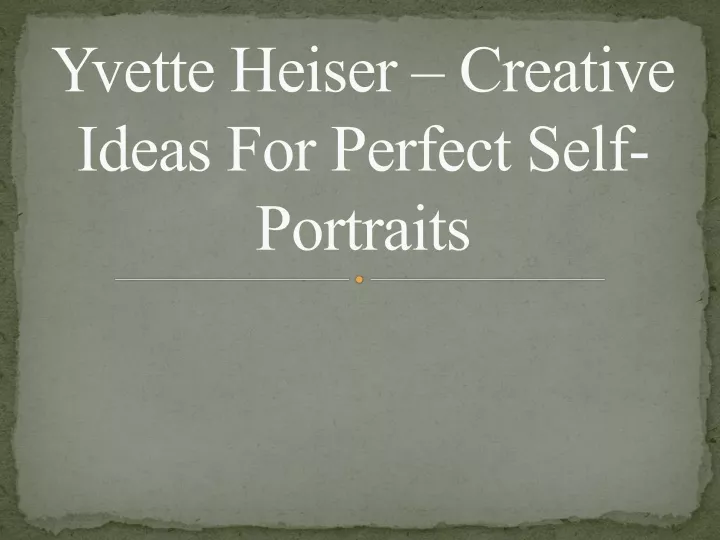 yvette heiser creative ideas for perfect self portraits