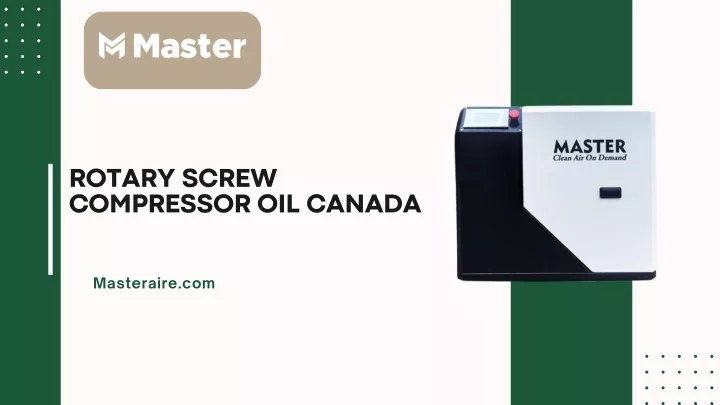rotary screw compressor oil canada