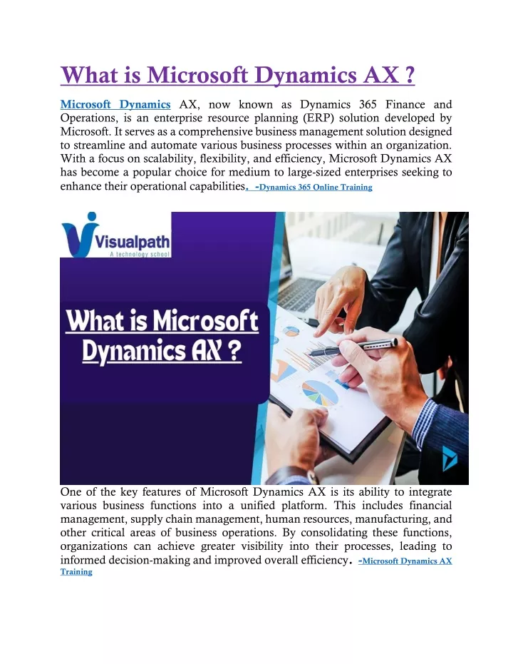 what is microsoft dynamics ax