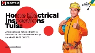 Expert Home Electrical Inspections Tulsa | M Electric LLC