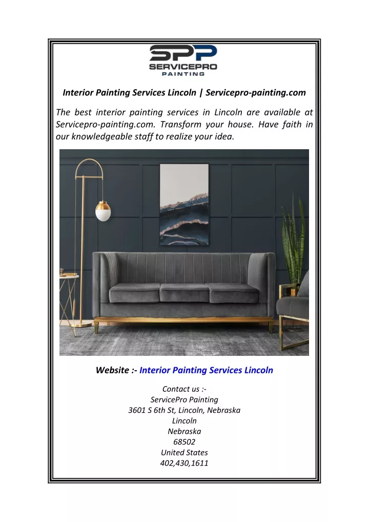 interior painting services lincoln servicepro