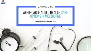 Affordable Allied Health Care Options in Melbourne