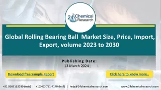Global Rolling Bearing Ball Market Research Report 2024(Status and Outlook)