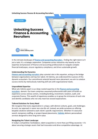 Unlocking Success Finance & Accounting Recruiters  (1)