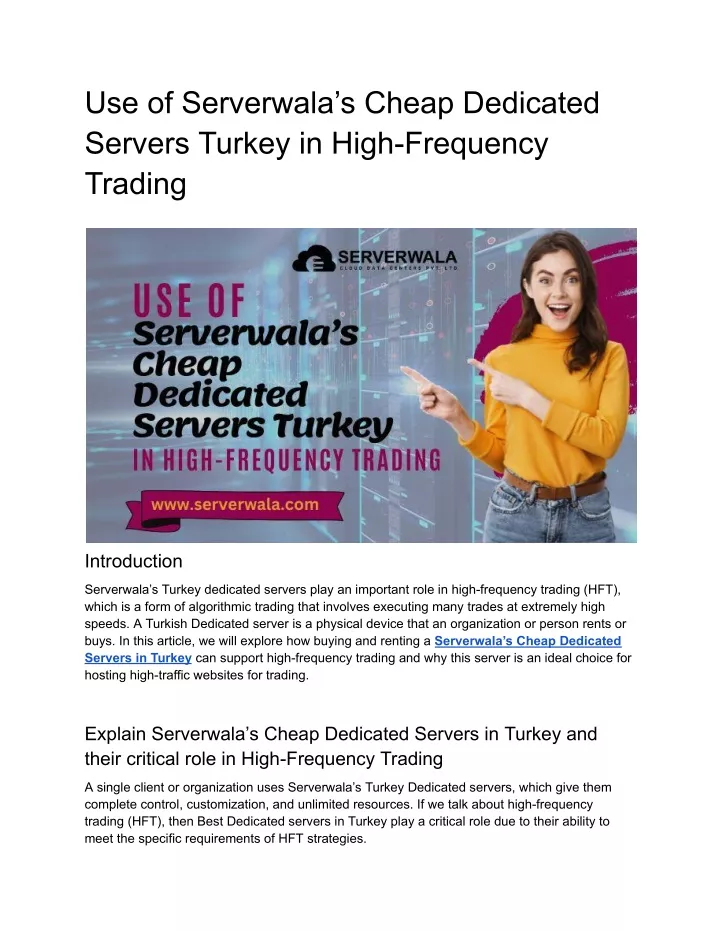 use of serverwala s cheap dedicated servers