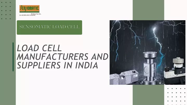 load cell manufacturers and suppliers in india
