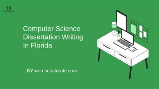 Computer Science Dissertation Writing  In Florida