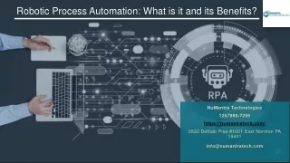 Robotic Process Automation What is it and its Benefits