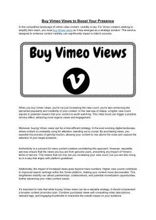 buy vimeo views to boost your presence
